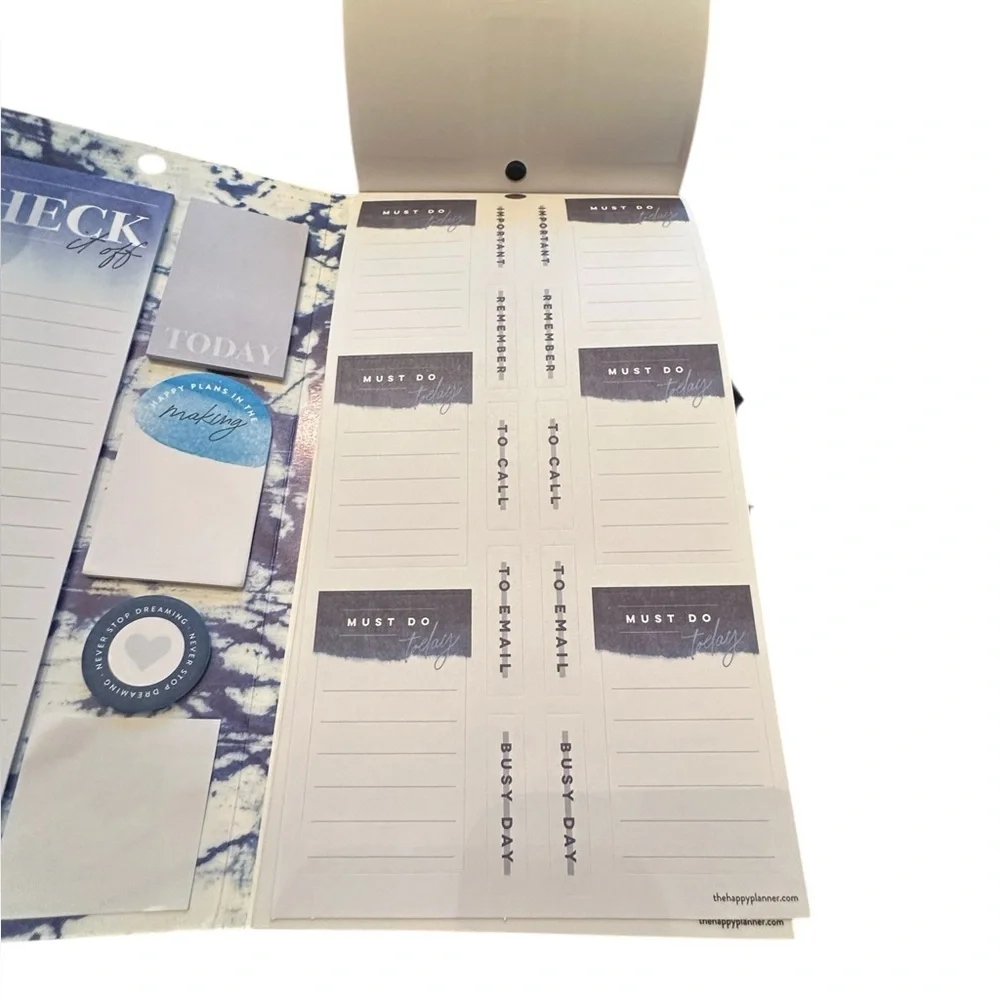 The Happy Planner Dream Big Blue Tones Accessory Book